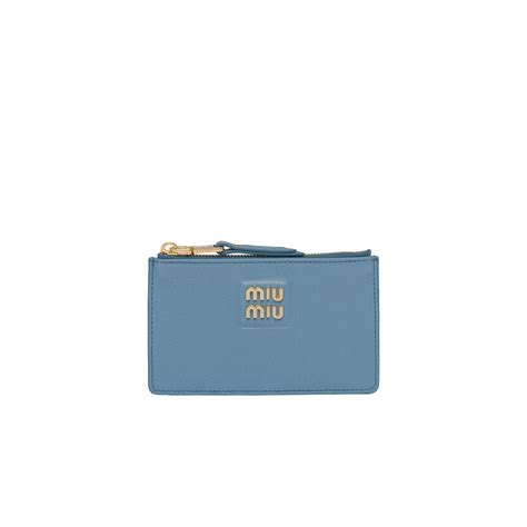 miu miu madras wallet|Astral Blue Large Madras leather wallet .